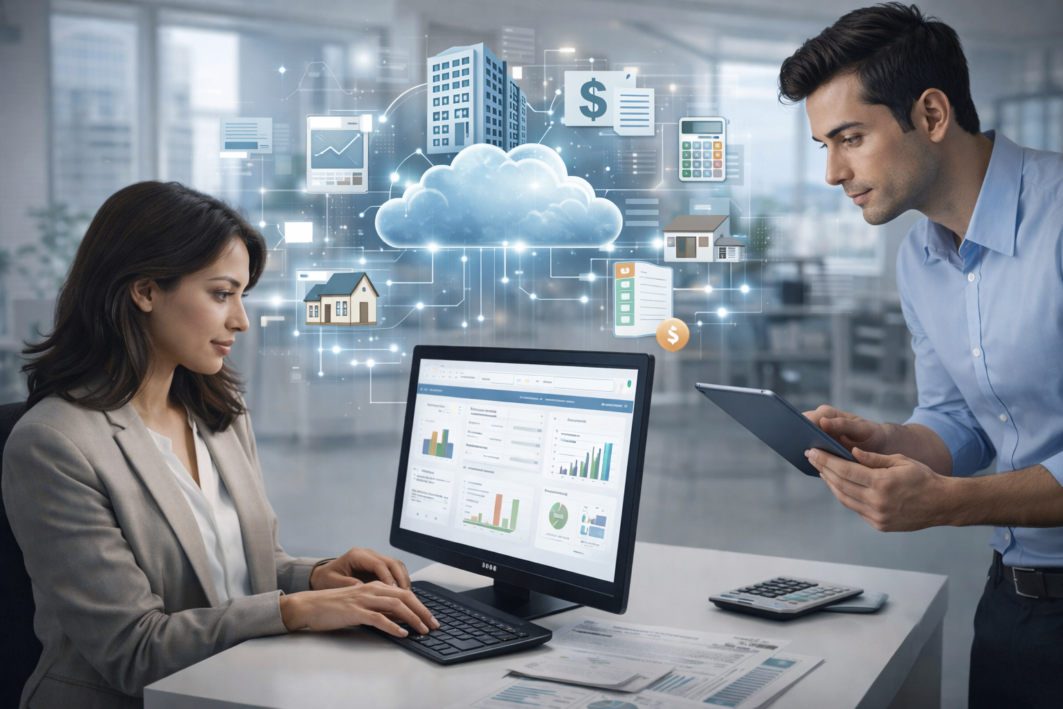 Cloud-based platforms suitable for property-focused accounting