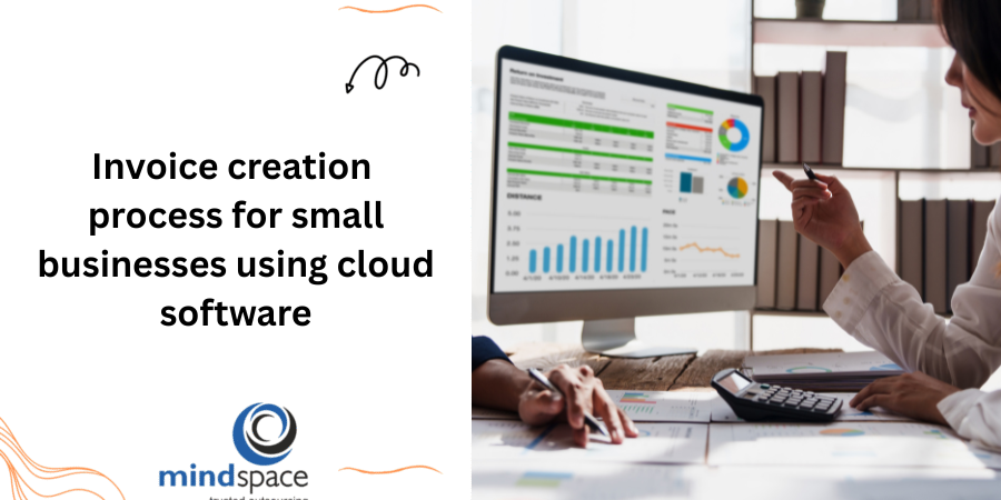 Invoice creation process for small businesses using cloud software